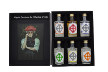 Liquid Emotions Black Forest Präsentset Gin der Edelbrennerei Wurth
